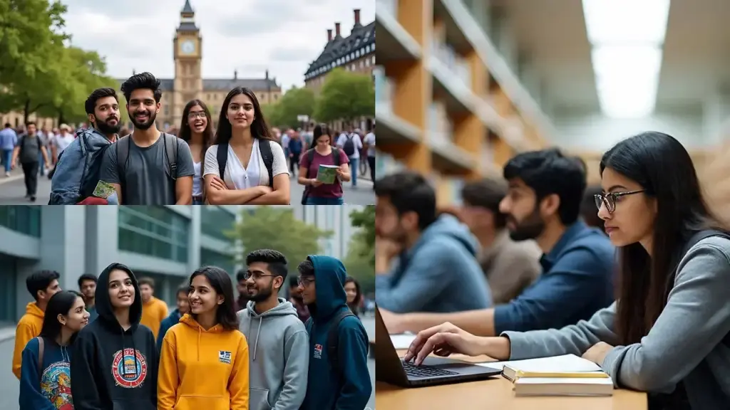 Telugu student abroad reflecting at night while considering online counselling support