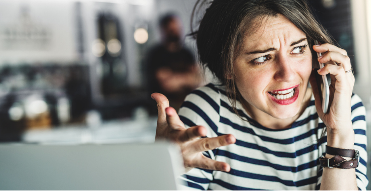 Person pausing and breathing calmly, representing anger management counselling